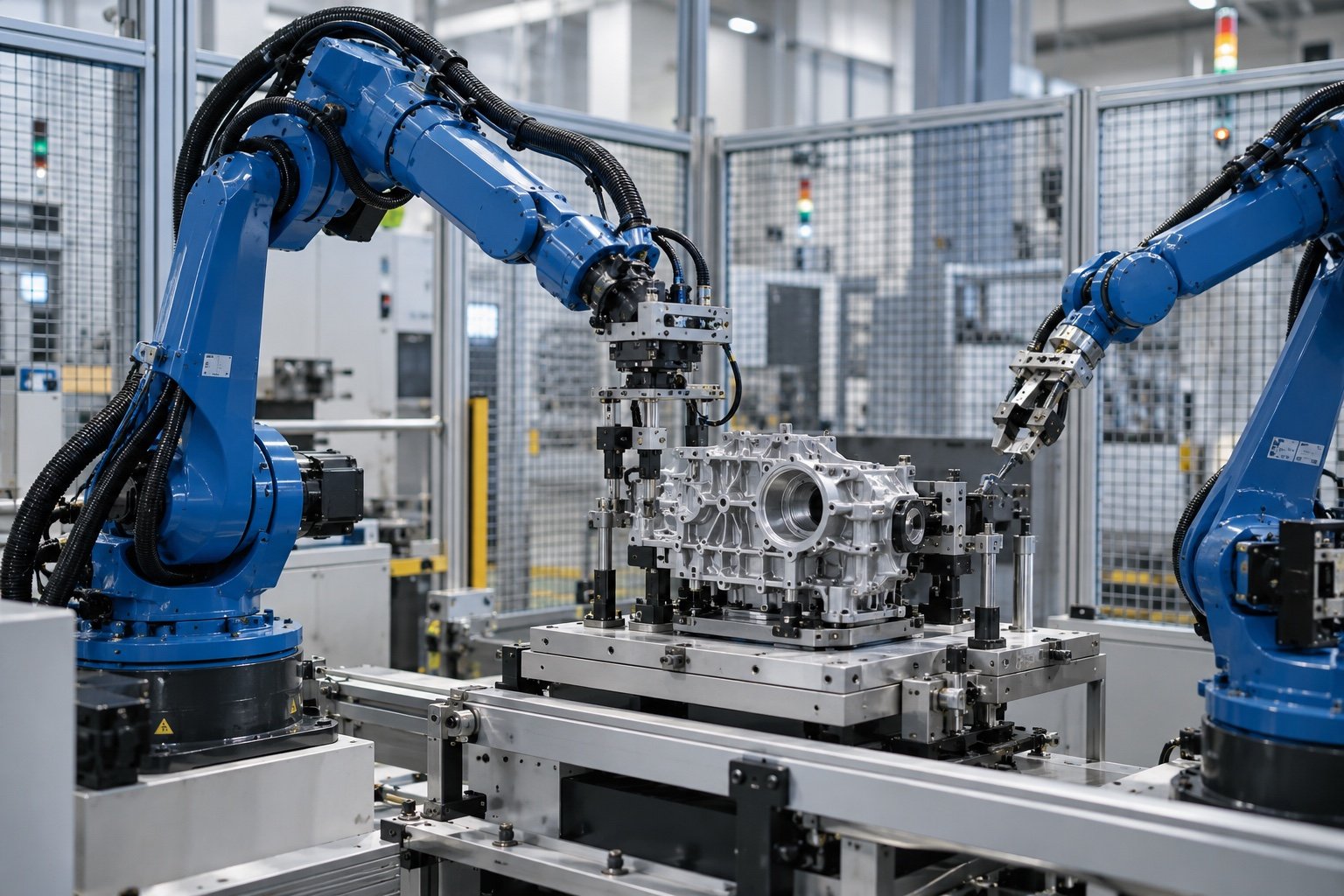 Applicazione illustrativa di robotica e automazione; non un progetto del cliente