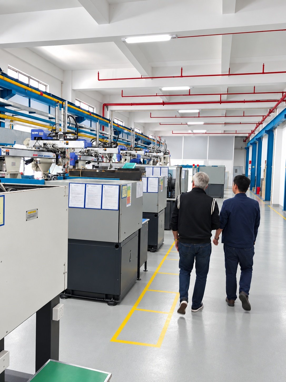 Visualizzazione abbellita basata su una visita autentica all'officina del cliente dell'azienda