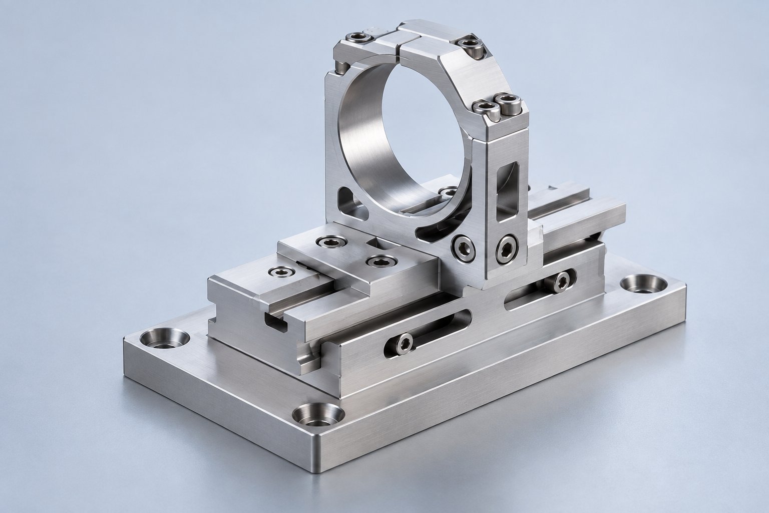 Precision Optical Mount — illustrative geometry