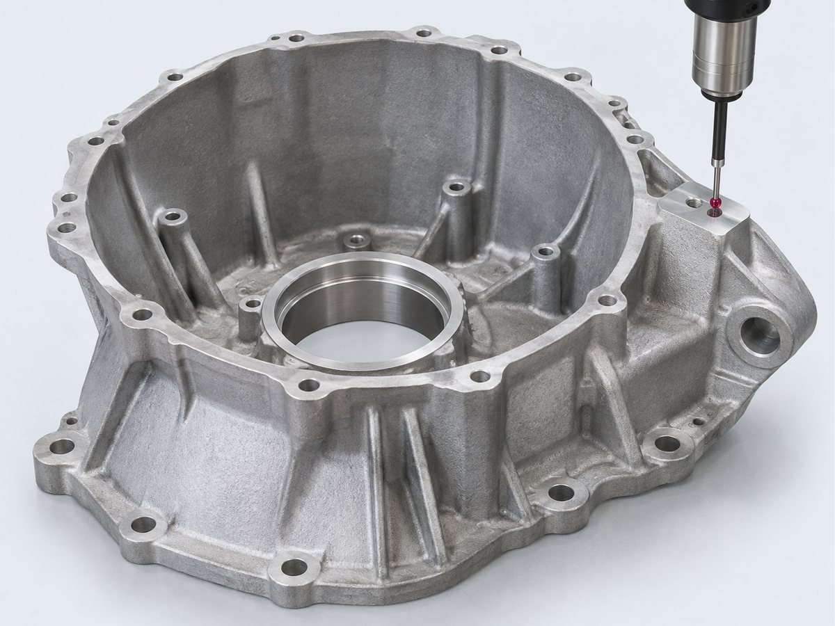 فحص cmm للمبيت المصبوب - تصميم توضيحي للمكونات
