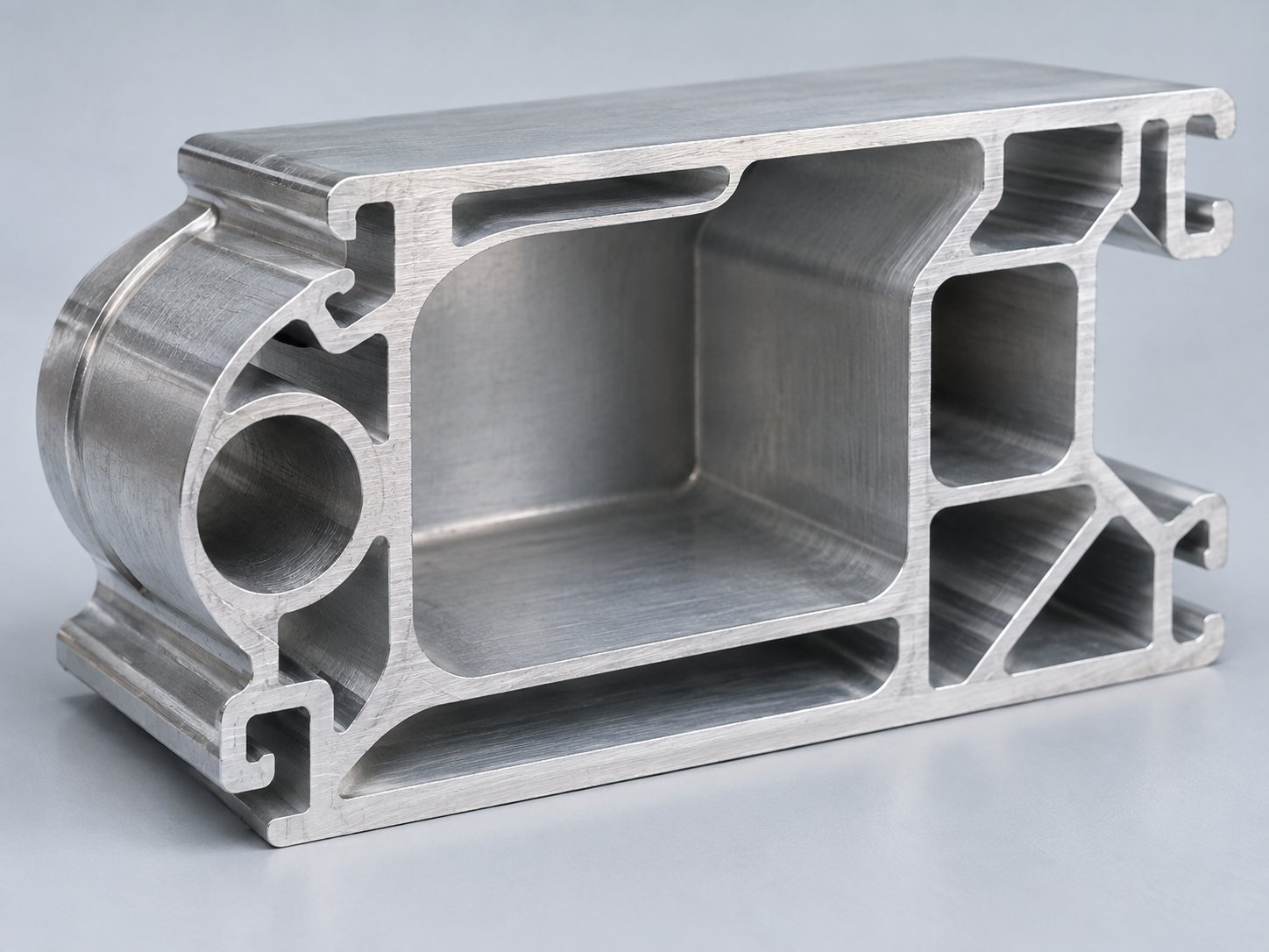 Examen de la conception des sections transversales des profilés en aluminium pour les rayons d'angle