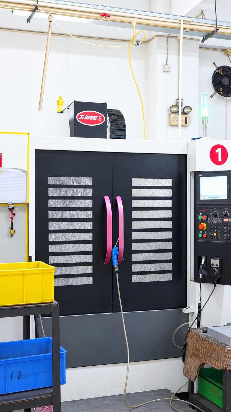 Production workstation and machining center in the factory