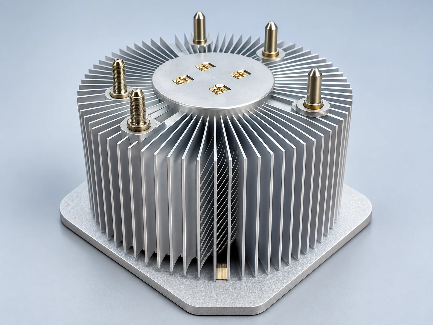 Radial aluminum heat sink