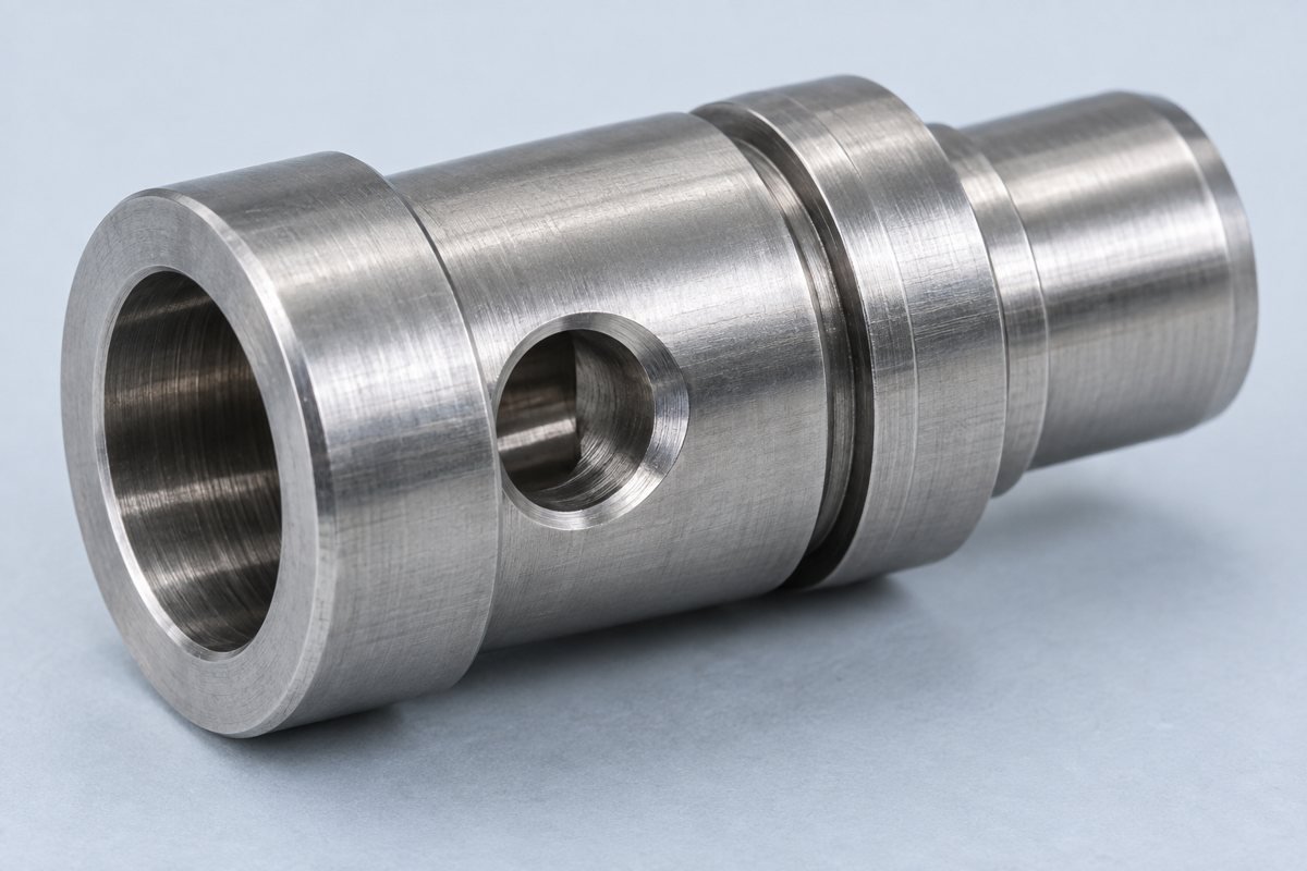 Cross Holes Swiss machining design concept