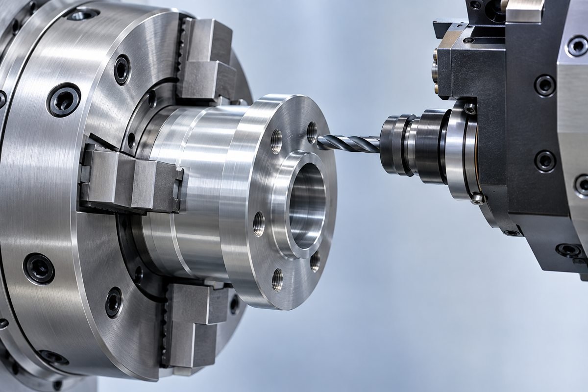 Live Tooling Where Required — machining concept