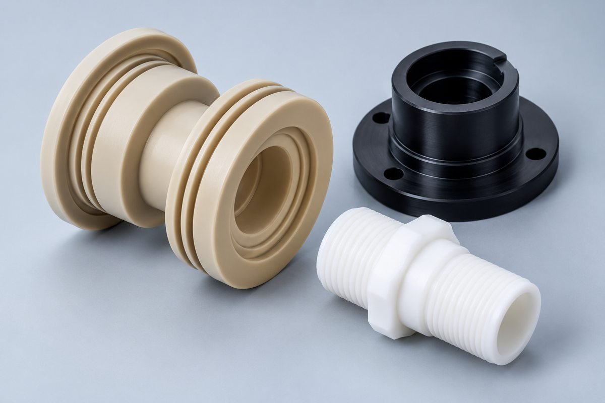 Engineering Plastics — machining concept