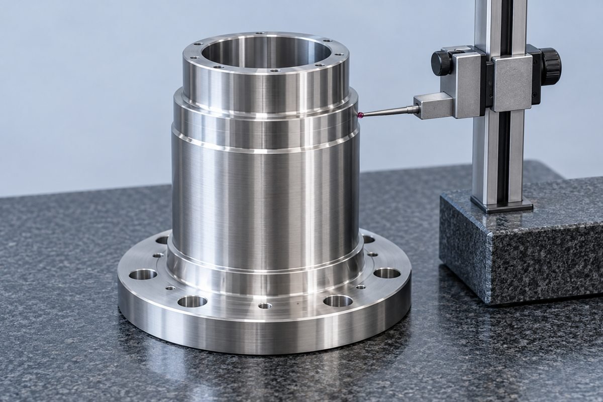 Illustrative dimensional inspection of a turned component