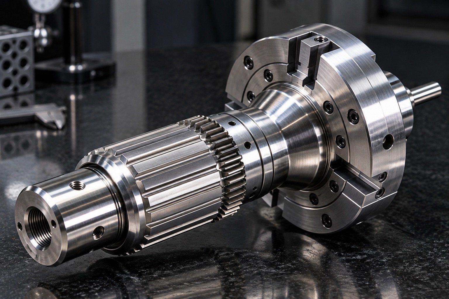 Cast aluminum precision gearbox housing with CNC finish machining