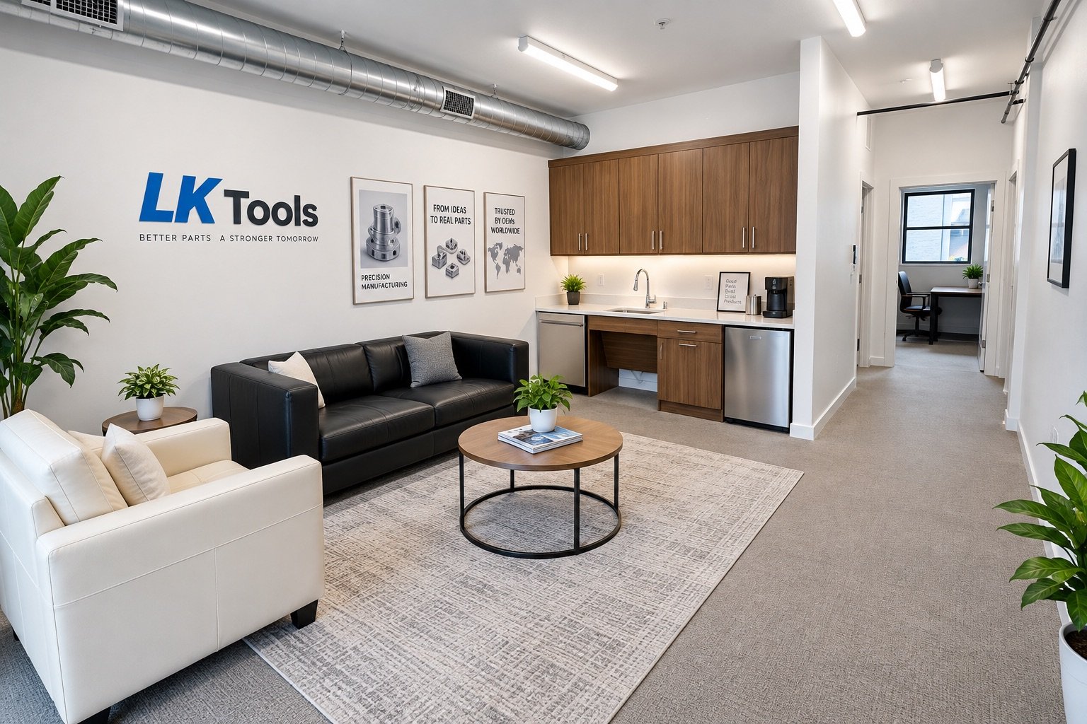 LK Tools Carrollton office lounge