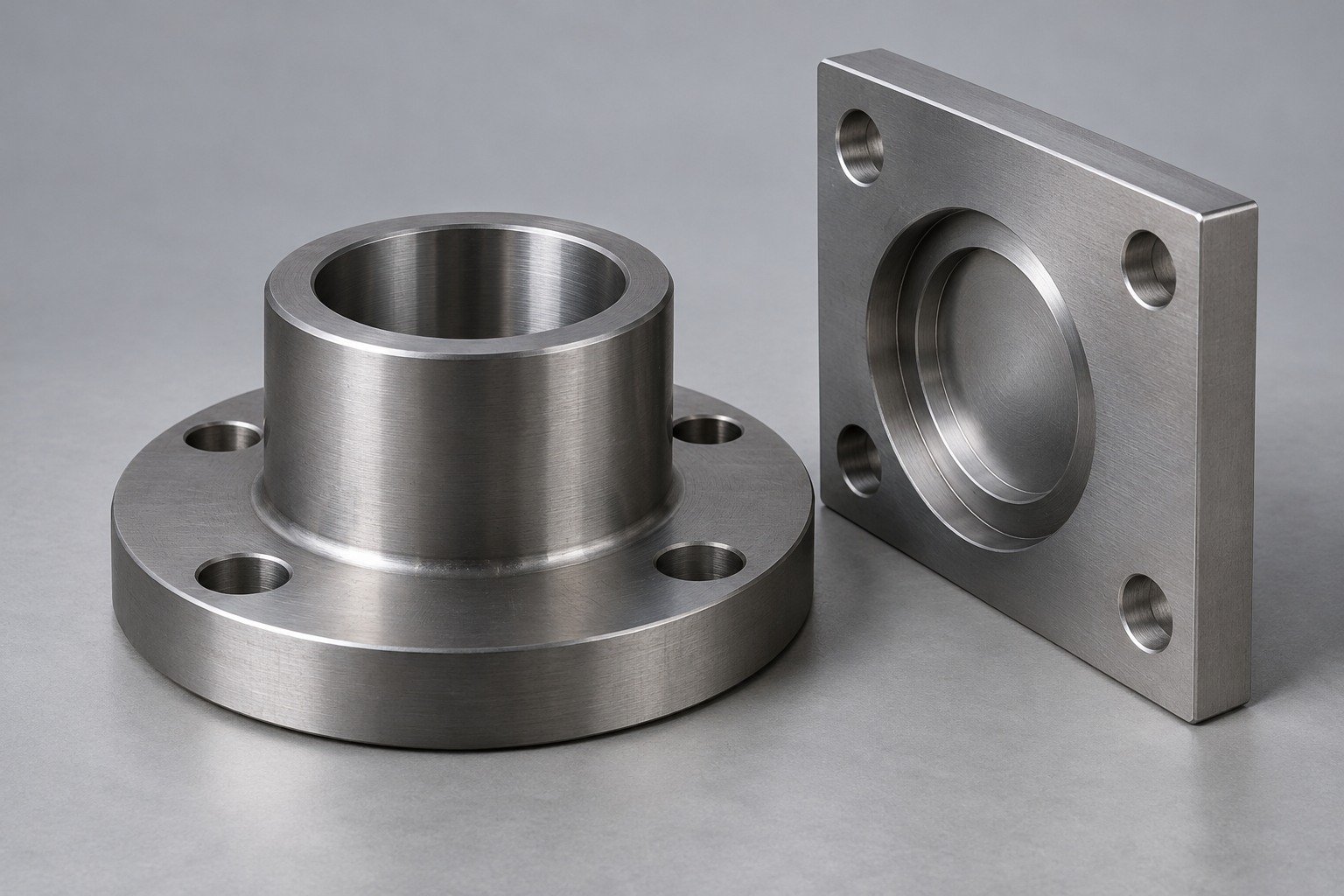Steel locating boss and mating plate — illustrative component concept