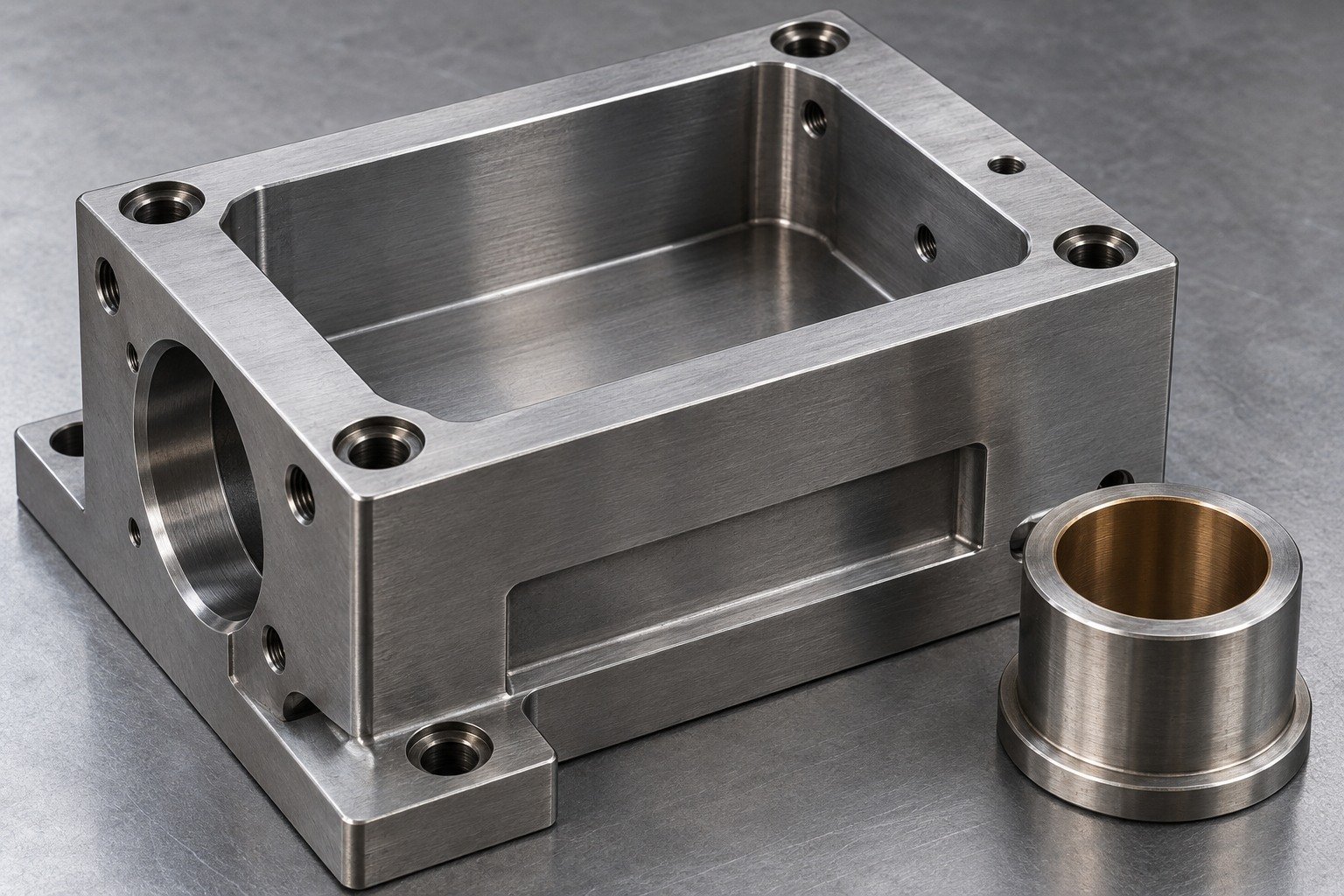 1018 machined component — illustrative component concept