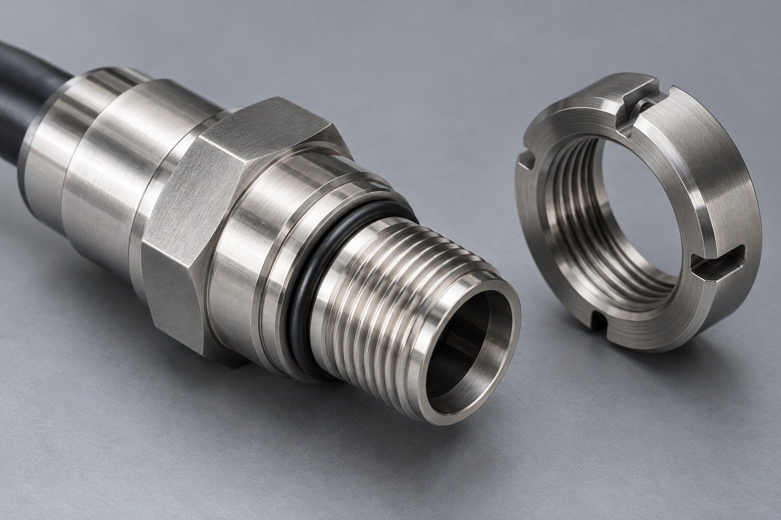 Separate appearance from service suitability — illustrative 303 stainless steel technical component concept