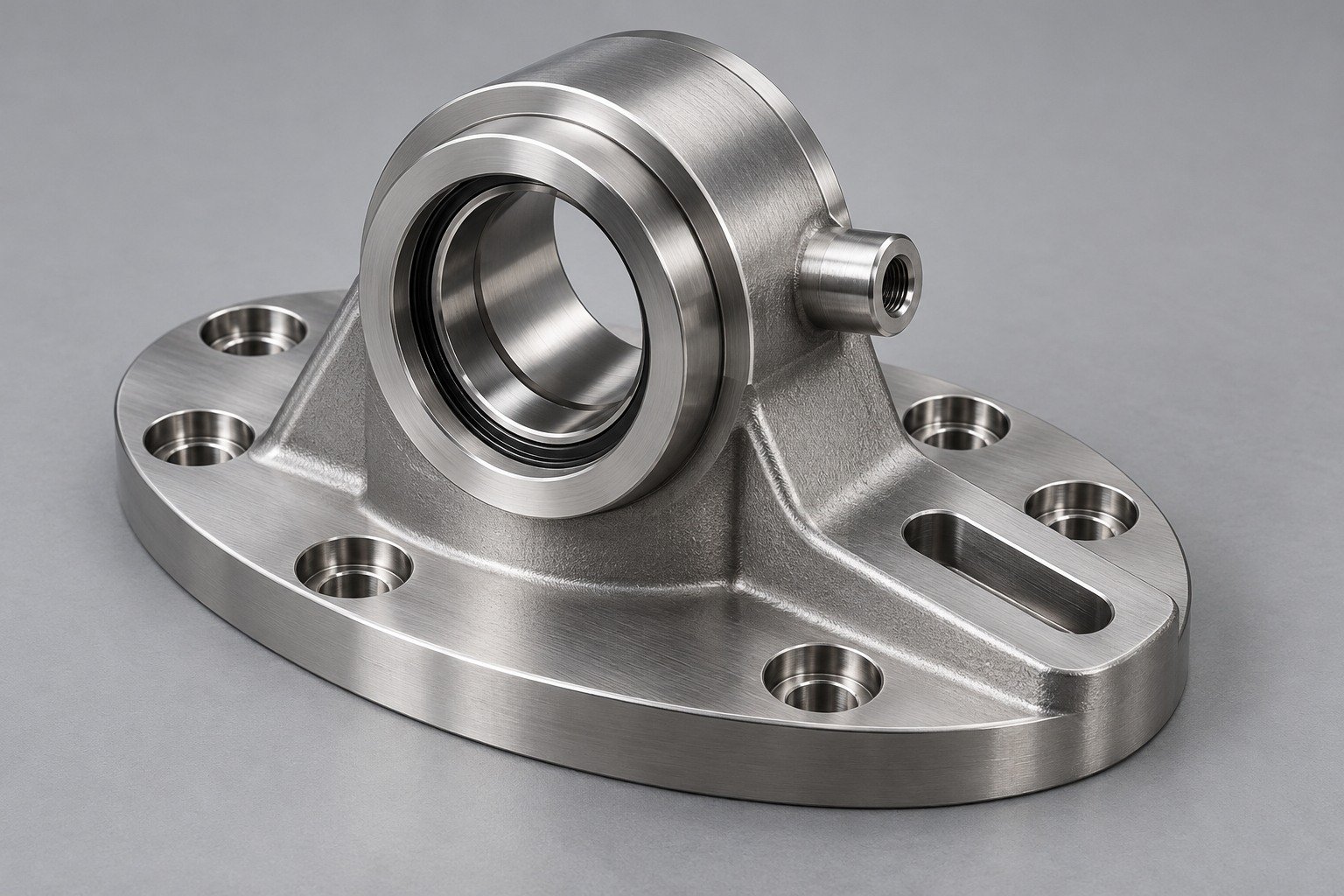 Illustrative 304 stainless steel bearing support concept