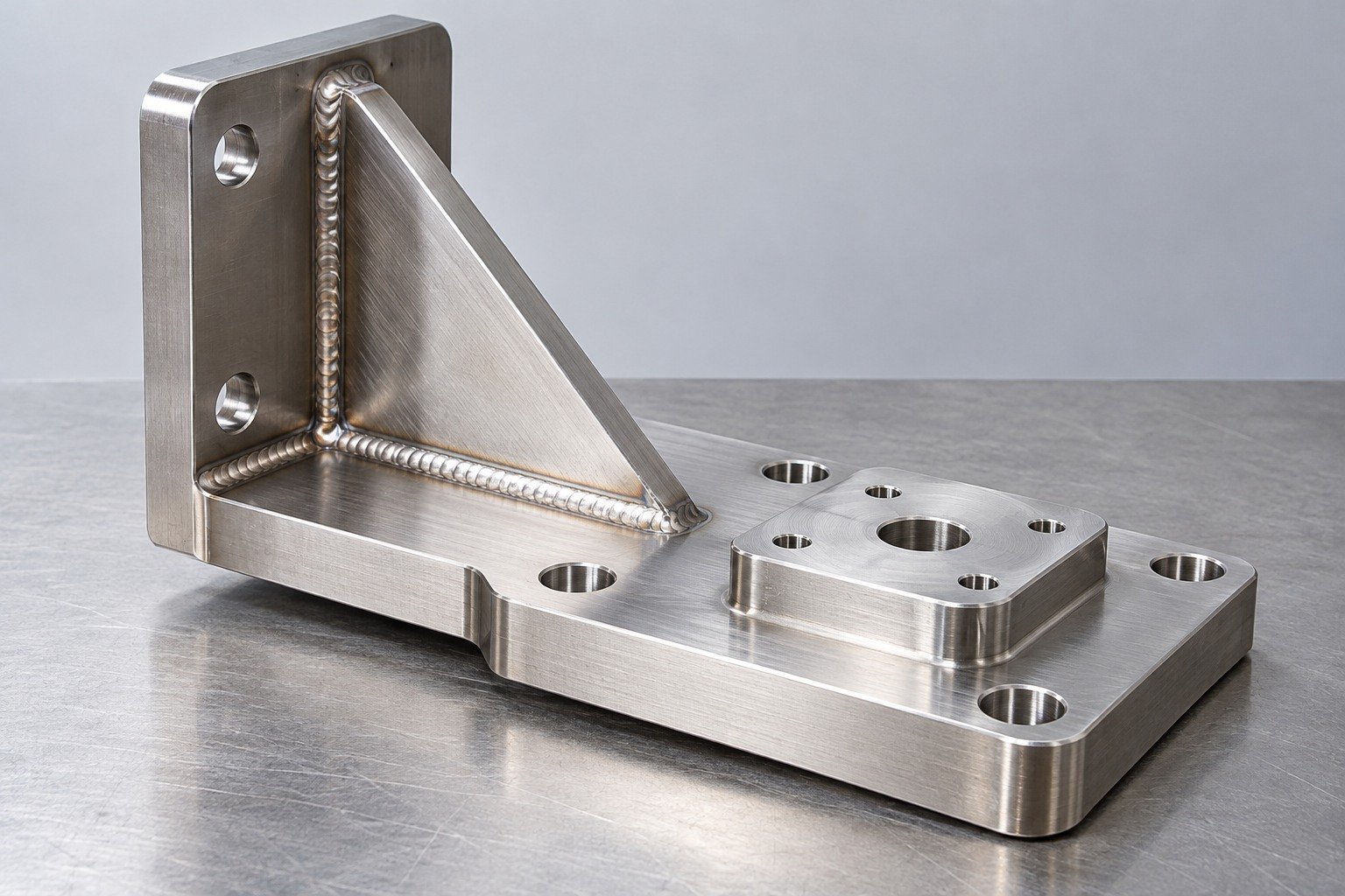 Choose the grade before releasing the joint — illustrative 304 stainless steel technical component concept