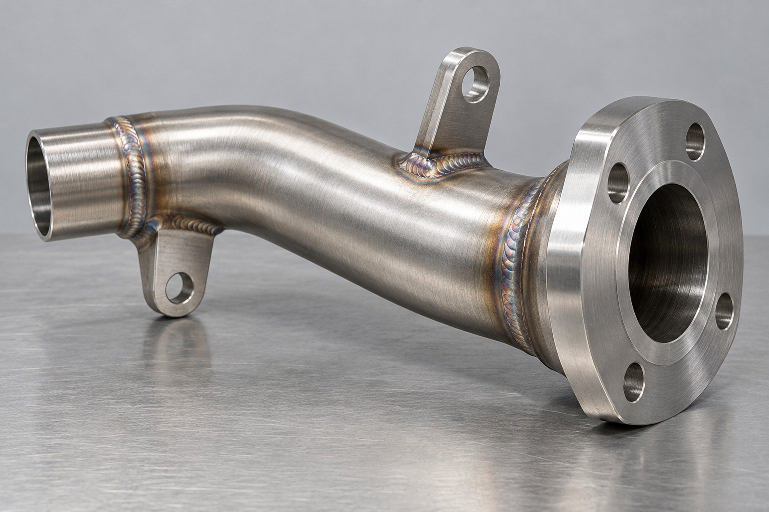 Release the grade and weld route together — illustrative 316 stainless steel technical component concept
