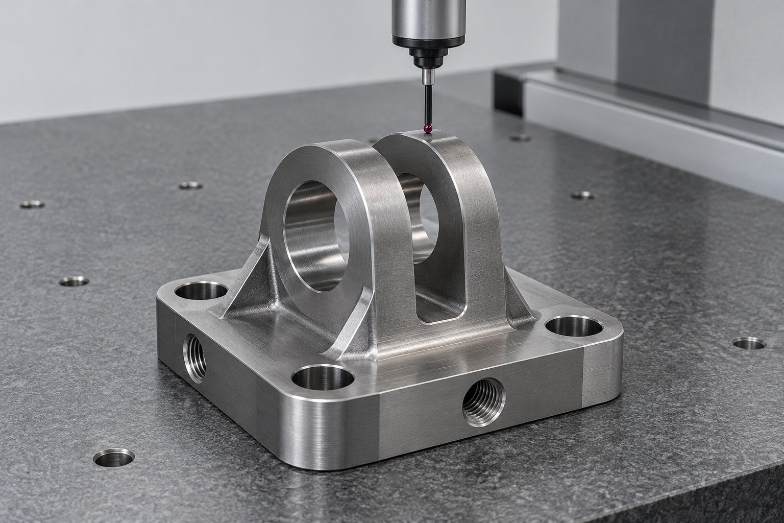 4130 steel final features inspection and receiving review — illustrative component concept