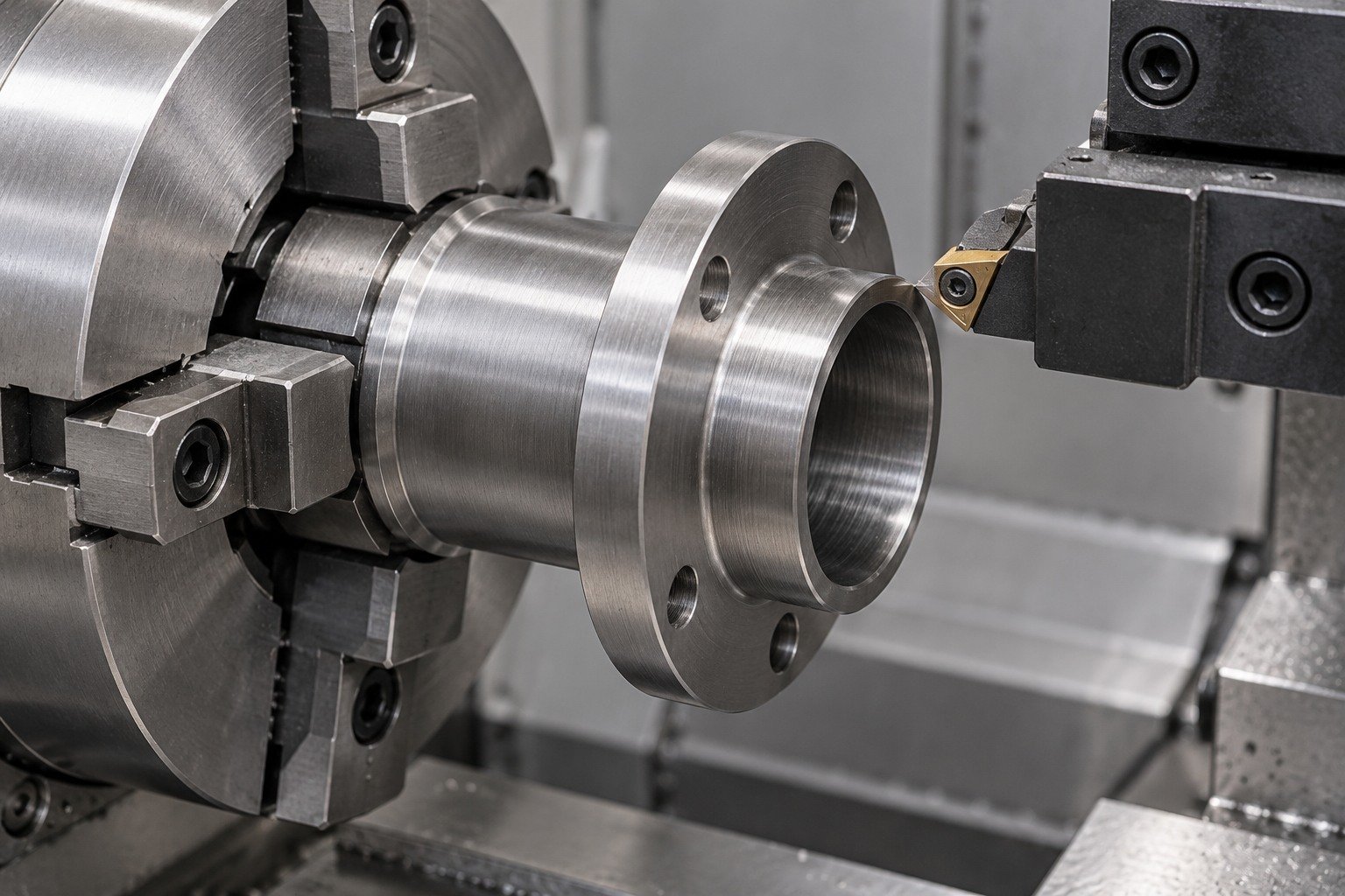 CNC Turning 4130 steel component concept — illustrative component concept