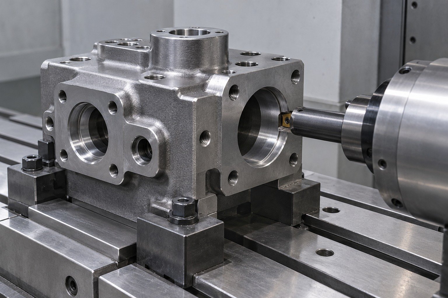 4130 steel mounting blocks machining review — illustrative component concept