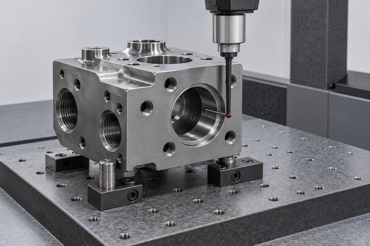 4130 steel mounting blocks finish & records review — illustrative component concept