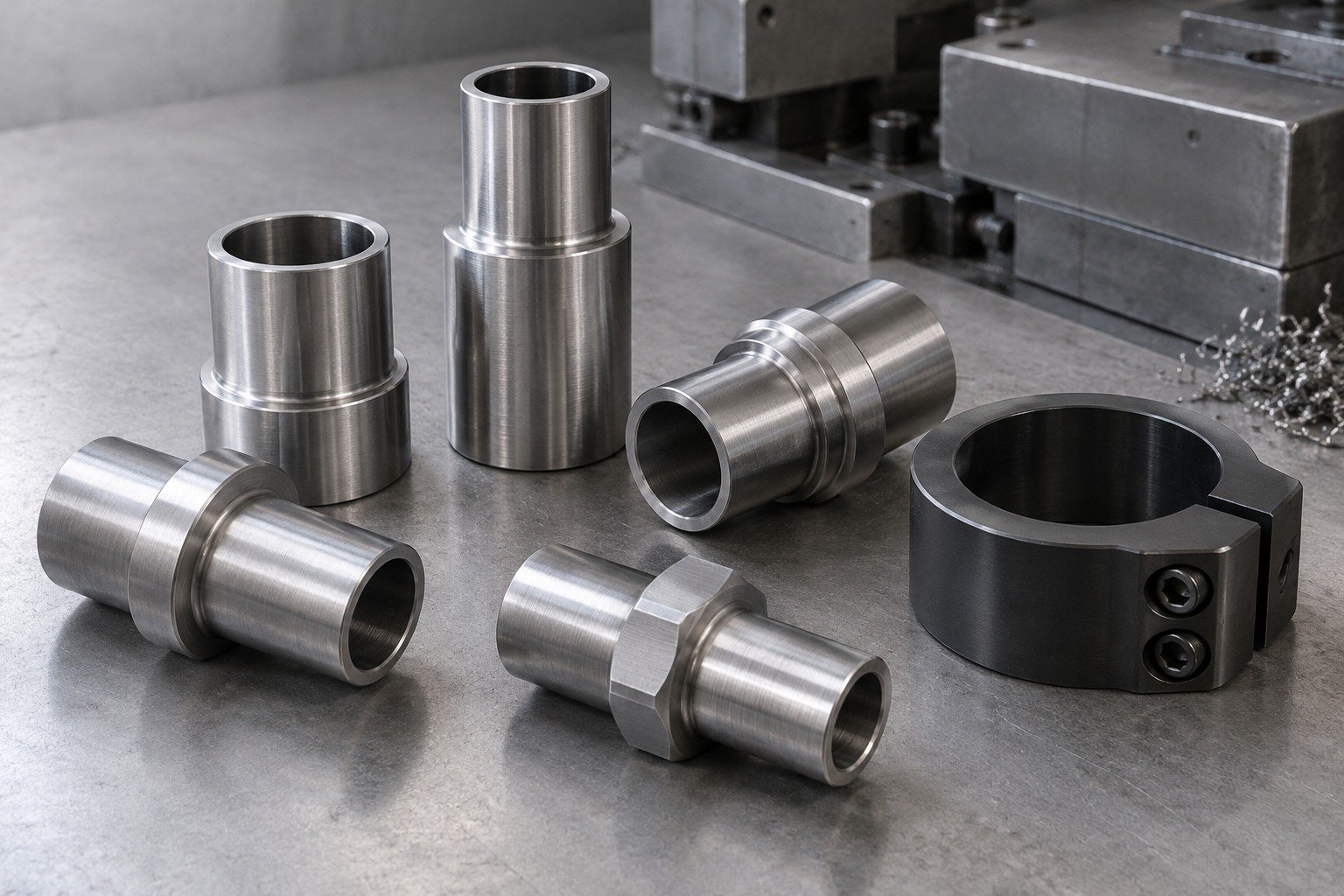 Finish & Protect 4130 steel component concept — illustrative component concept