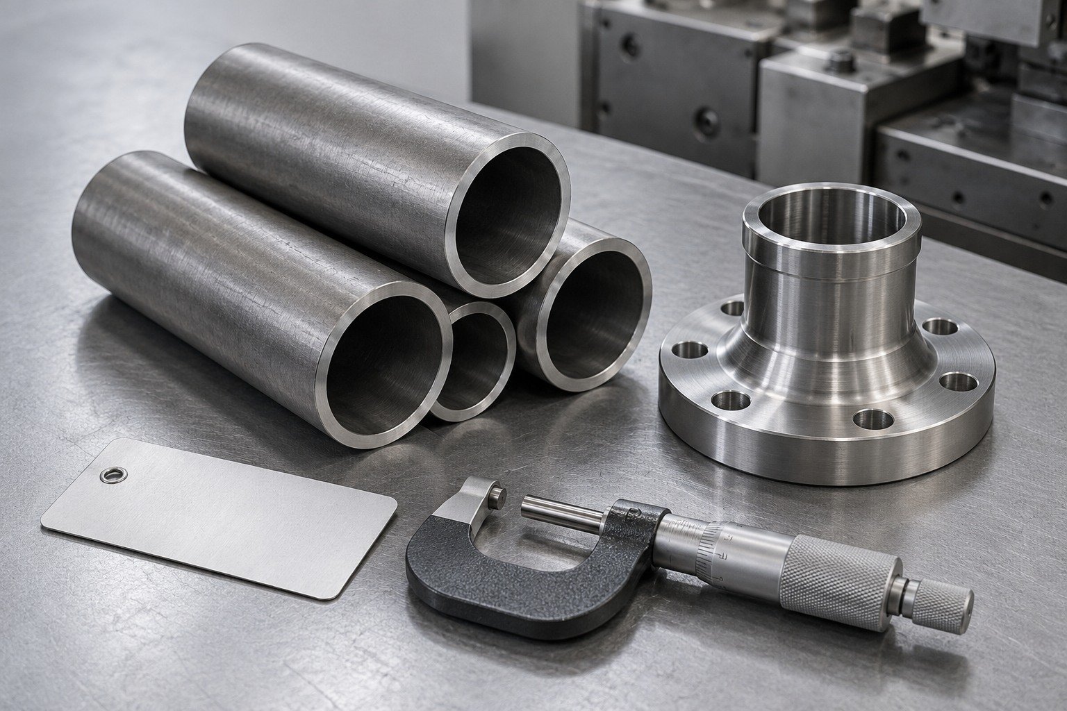 4130 steel incoming material inspection and receiving review — illustrative component concept