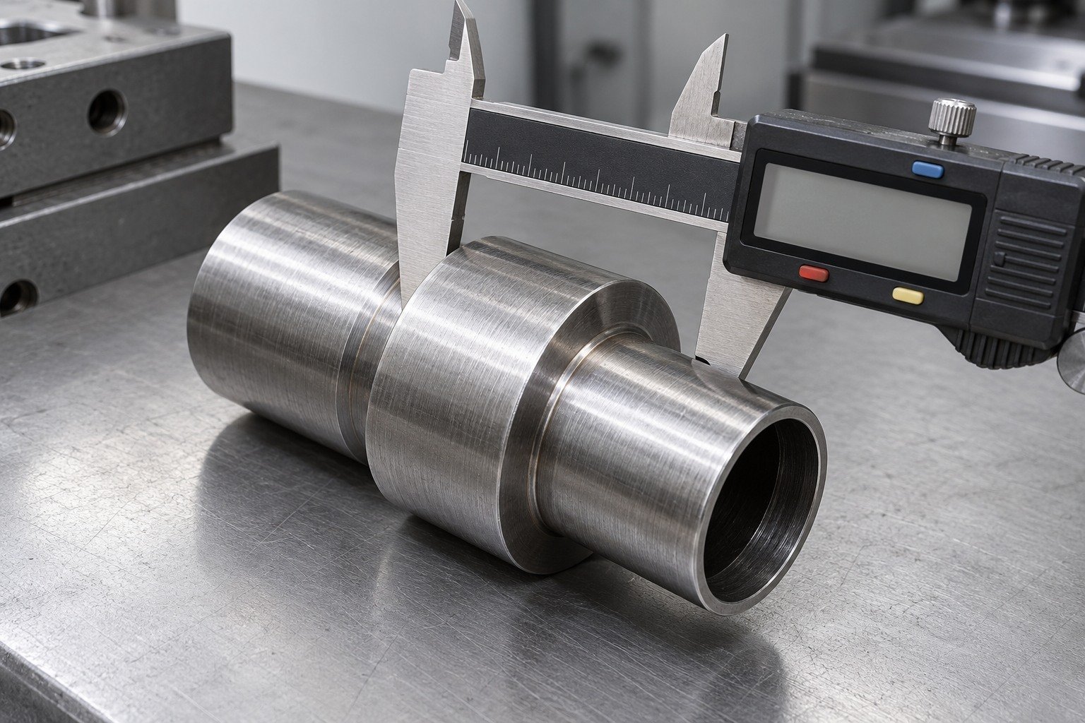 4130 steel first machined sample inspection and receiving review — illustrative component concept