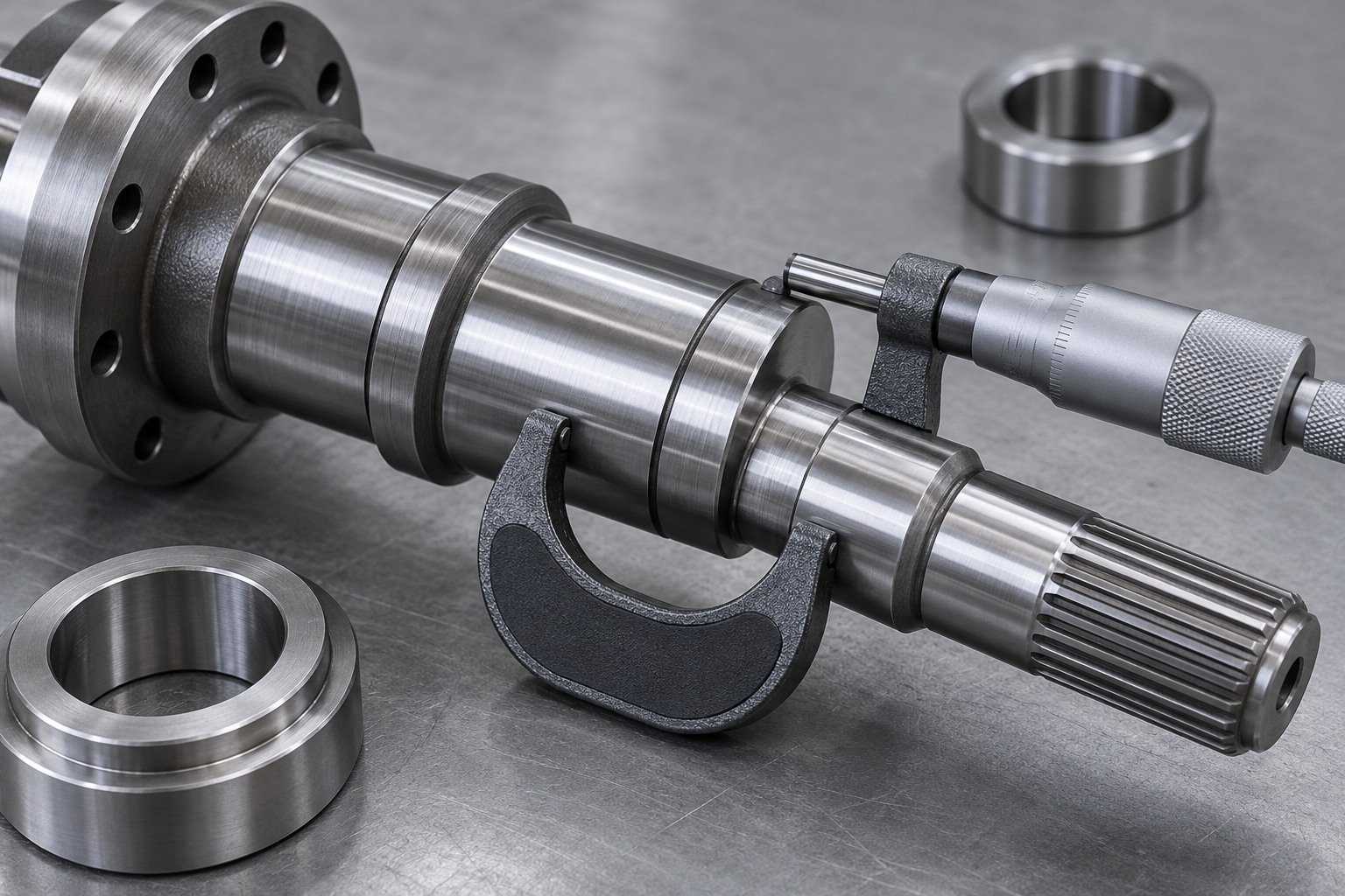 4140 steel shafts & spindles finish & records review — illustrative component concept