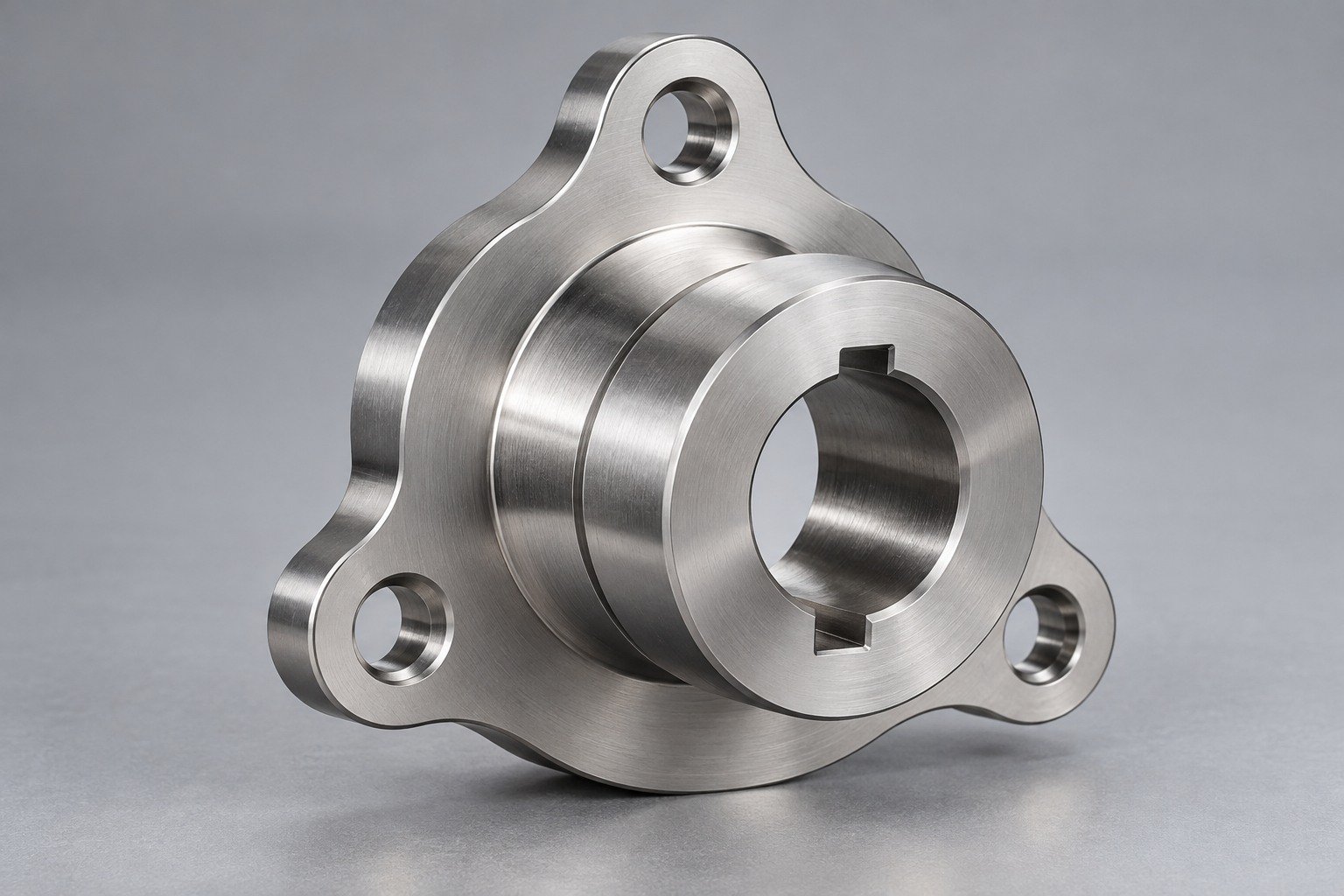 Illustrative 416 stainless steel keyed adapter hub concept