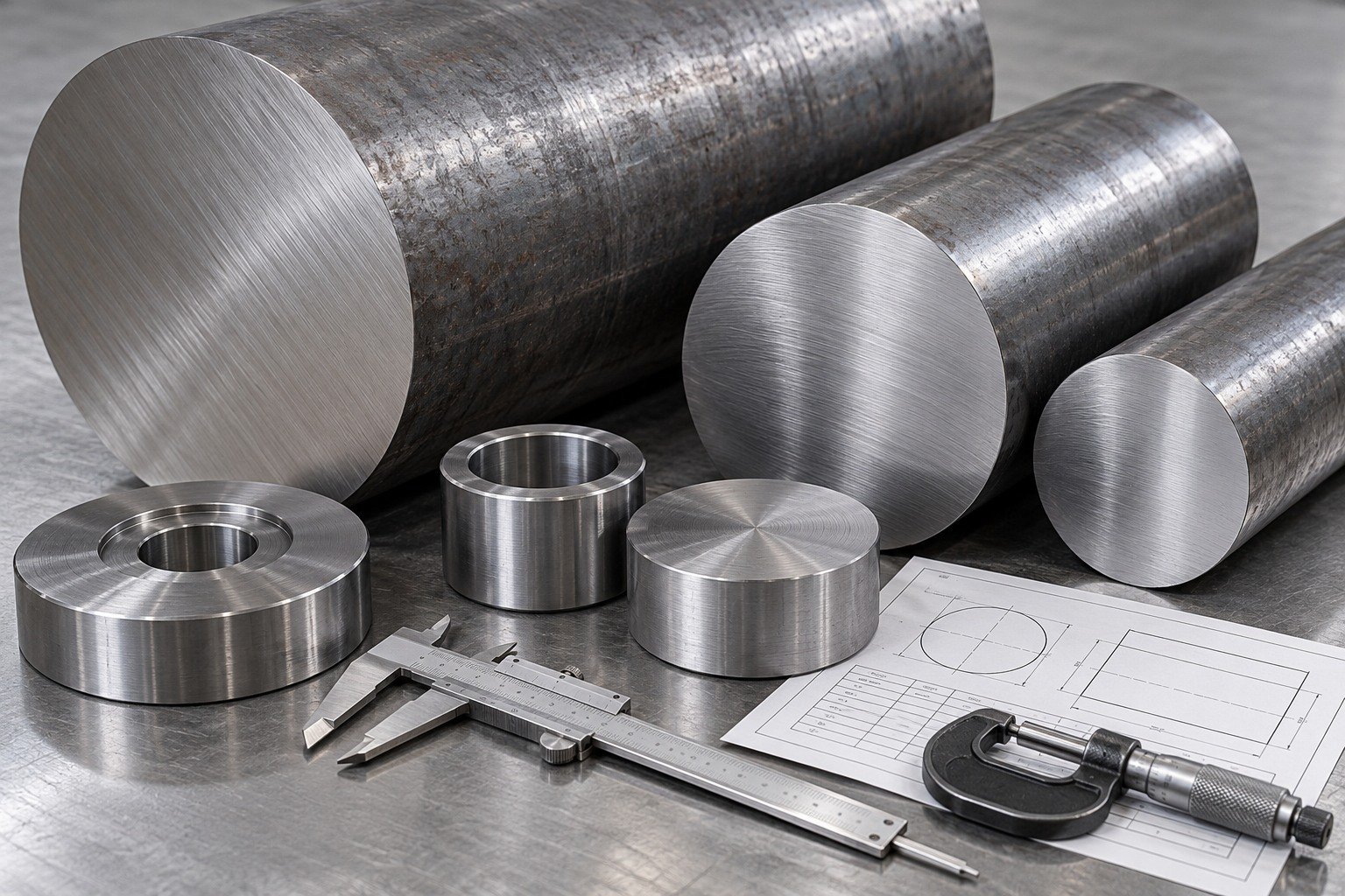 4340 steel incoming material inspection and receiving review — illustrative component concept