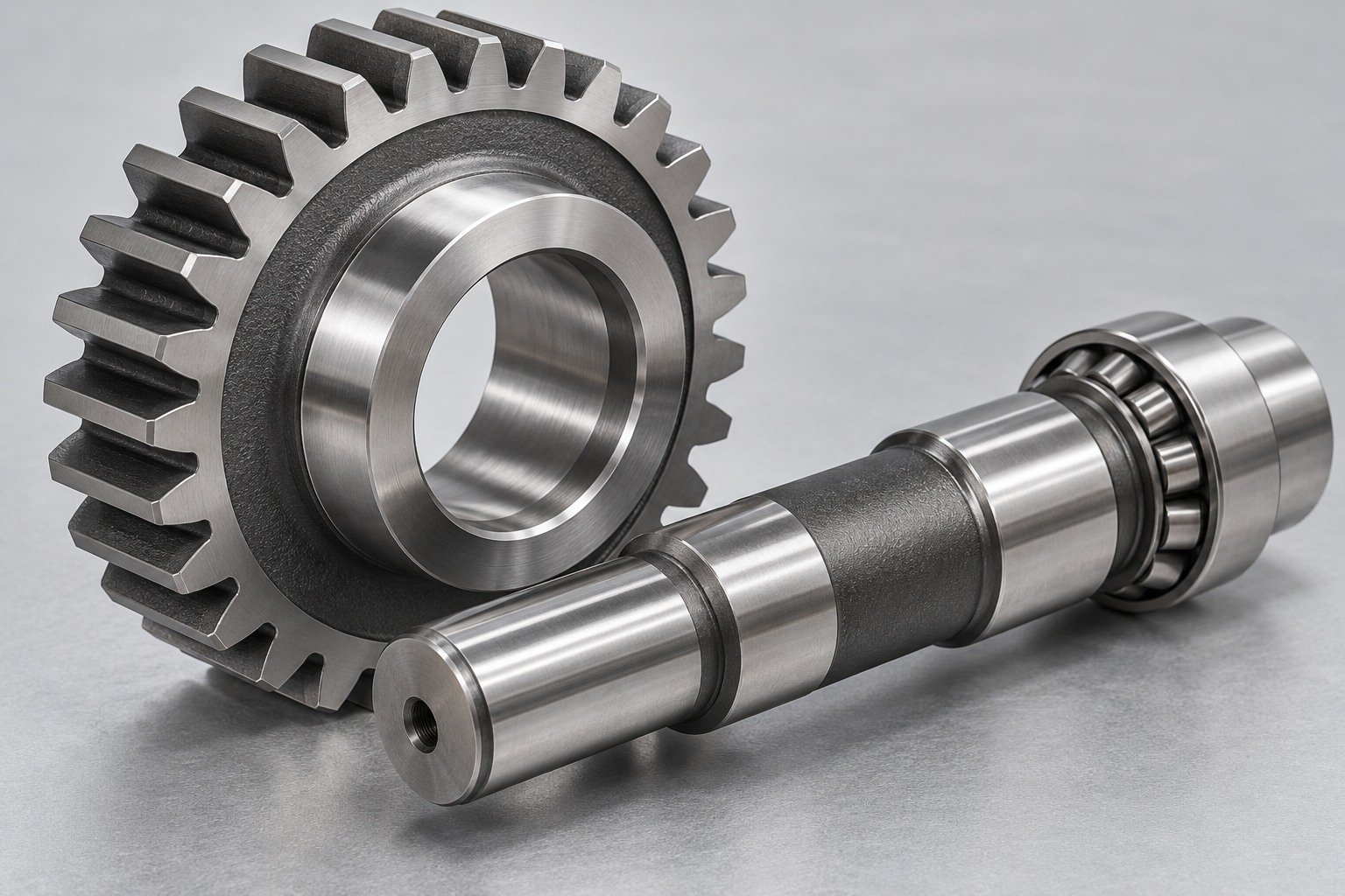 Finish & Protect 8620 steel component concept — illustrative component concept