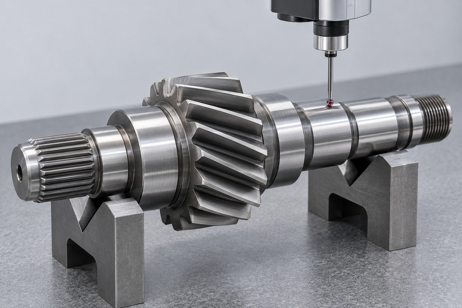 8620 steel final features inspection and receiving review — illustrative component concept