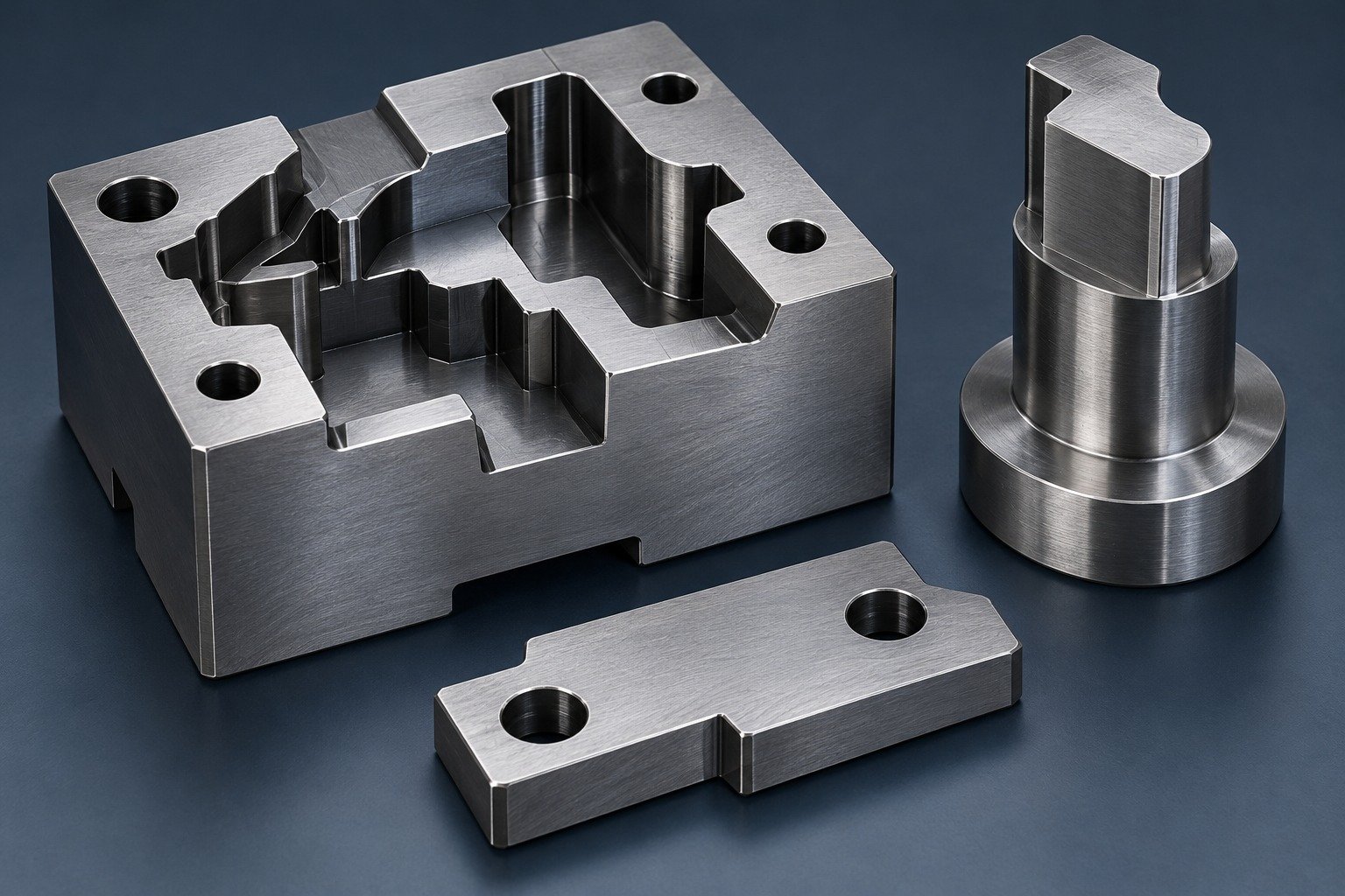 Illustrative A2 tool steel cold-work die and punch assembly concept