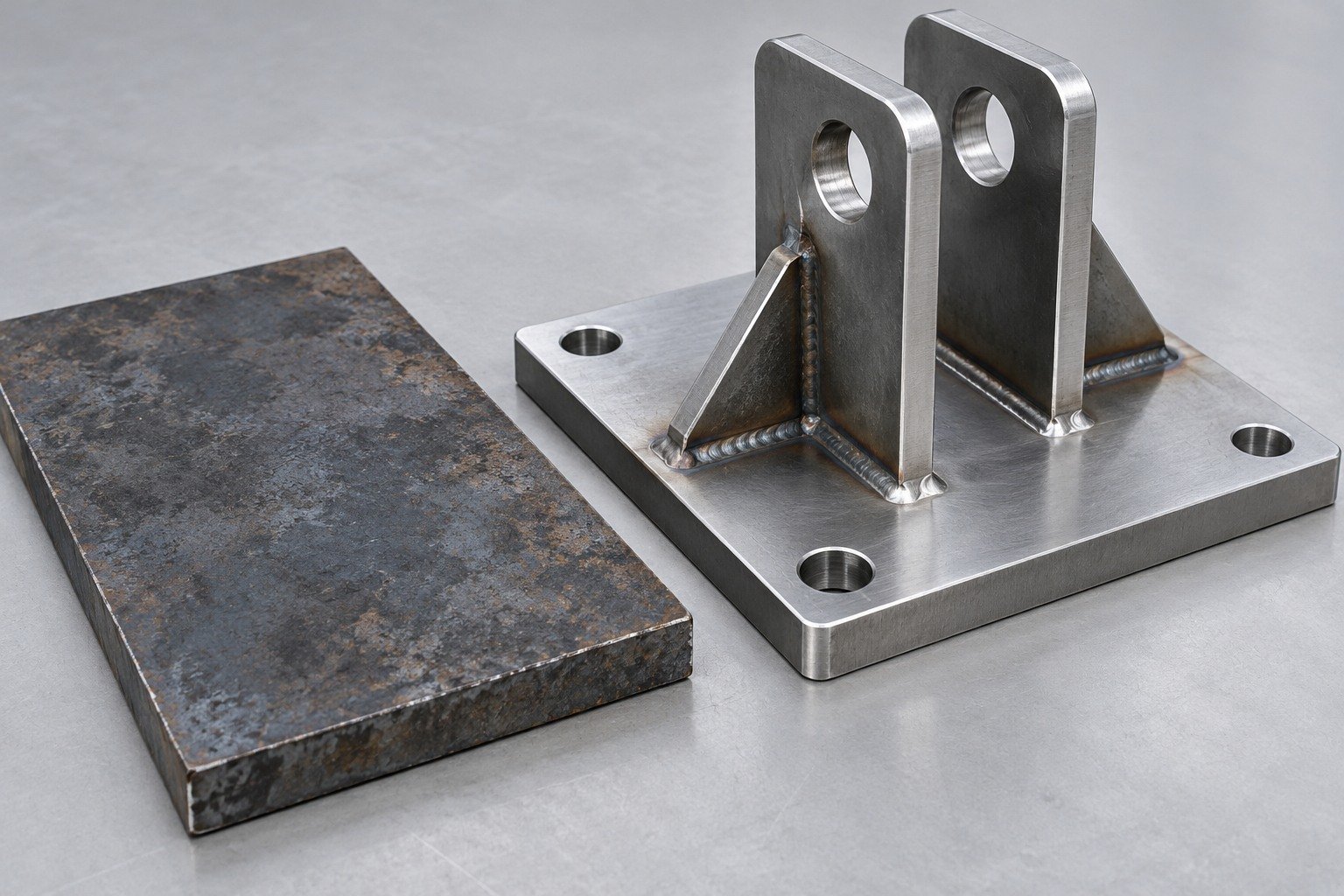 A36 steel stock & thickness manufacturing review — illustrative component concept