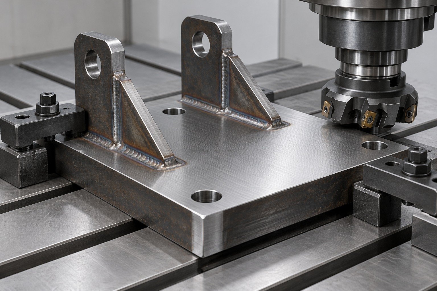 A36 steel base plates & lugs machining review — illustrative component concept