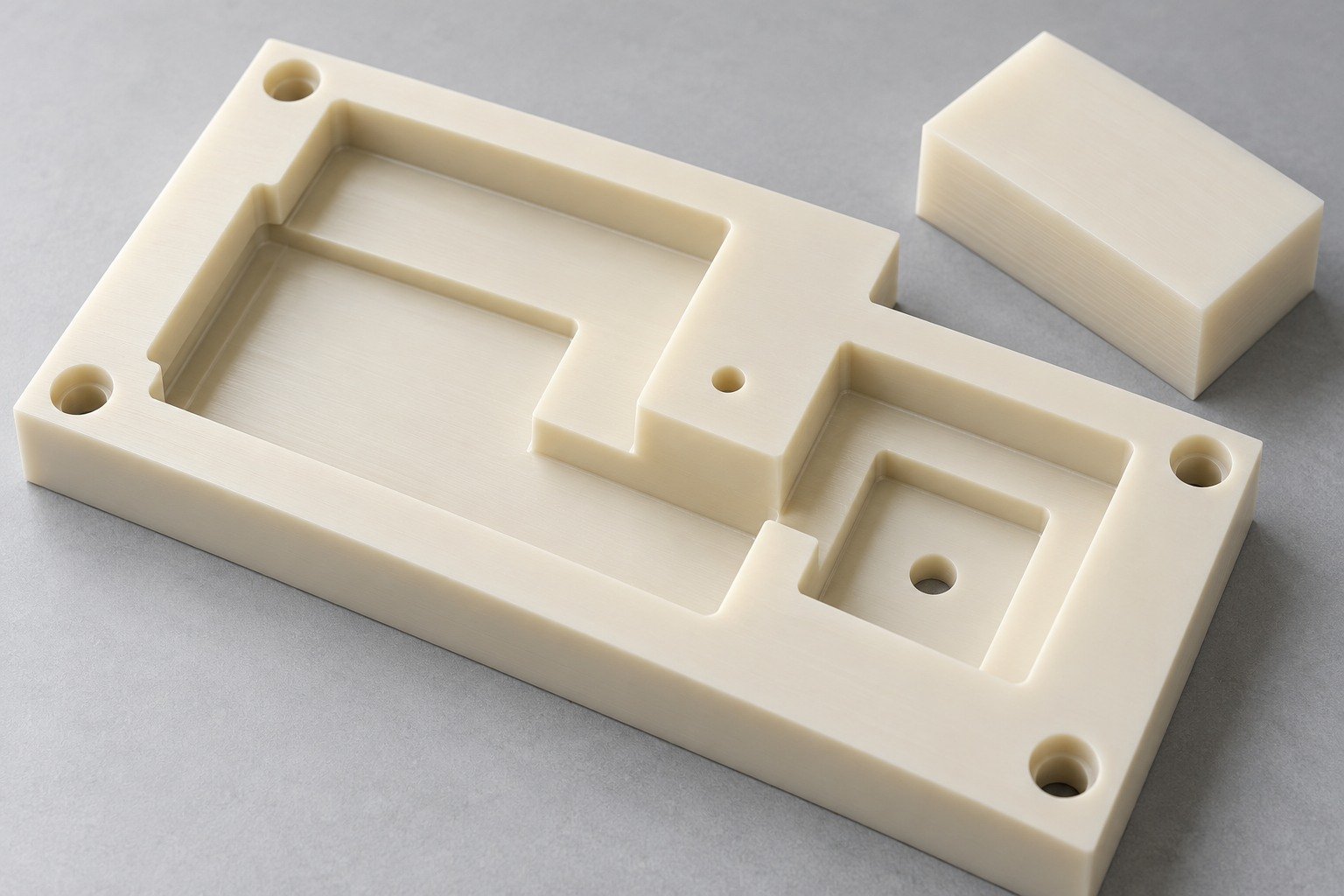 ABS cnc fixture plate and sheet — illustrative generated concept