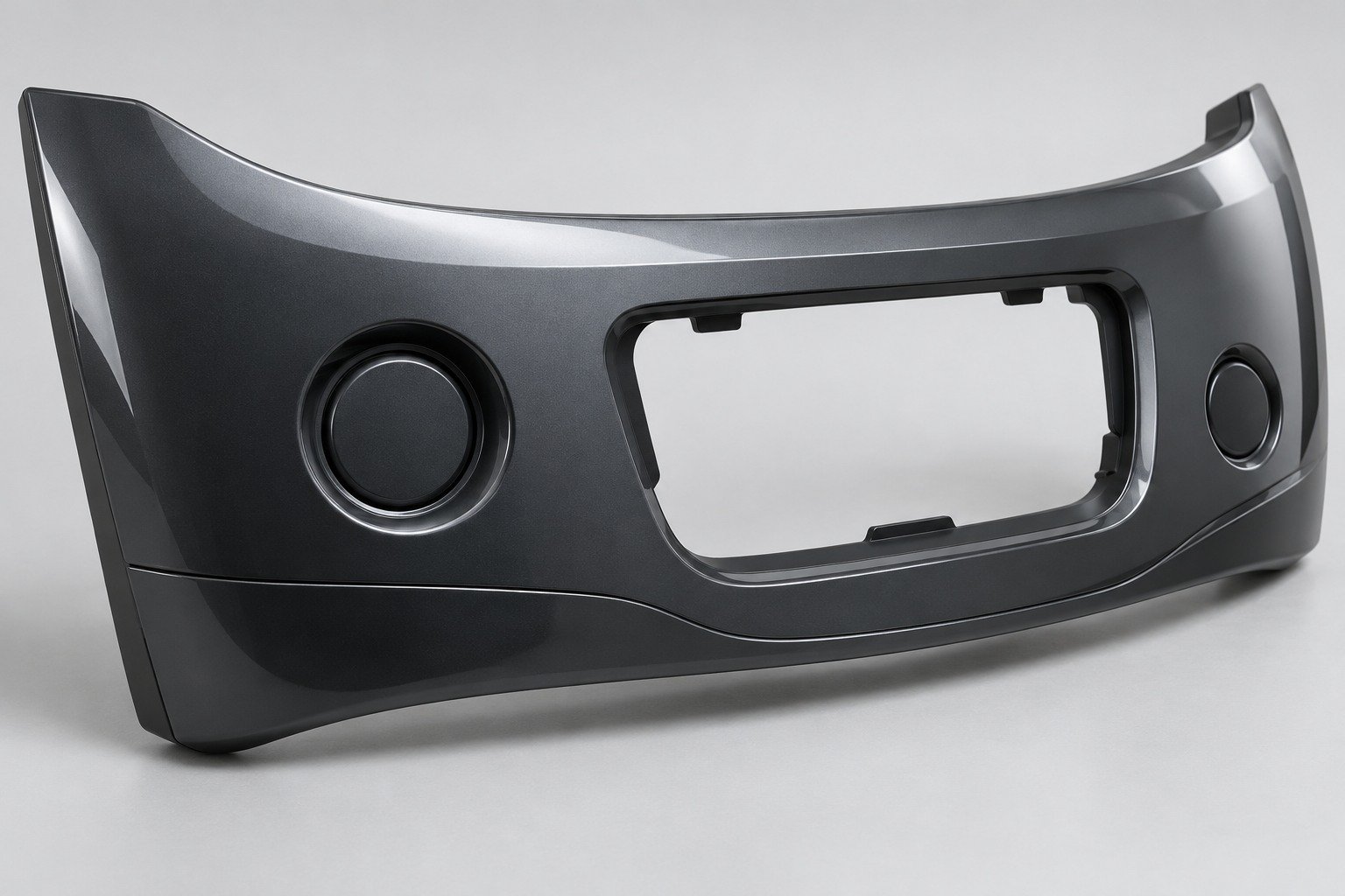 ABS gloss charcoal curved fascia — illustrative generated concept