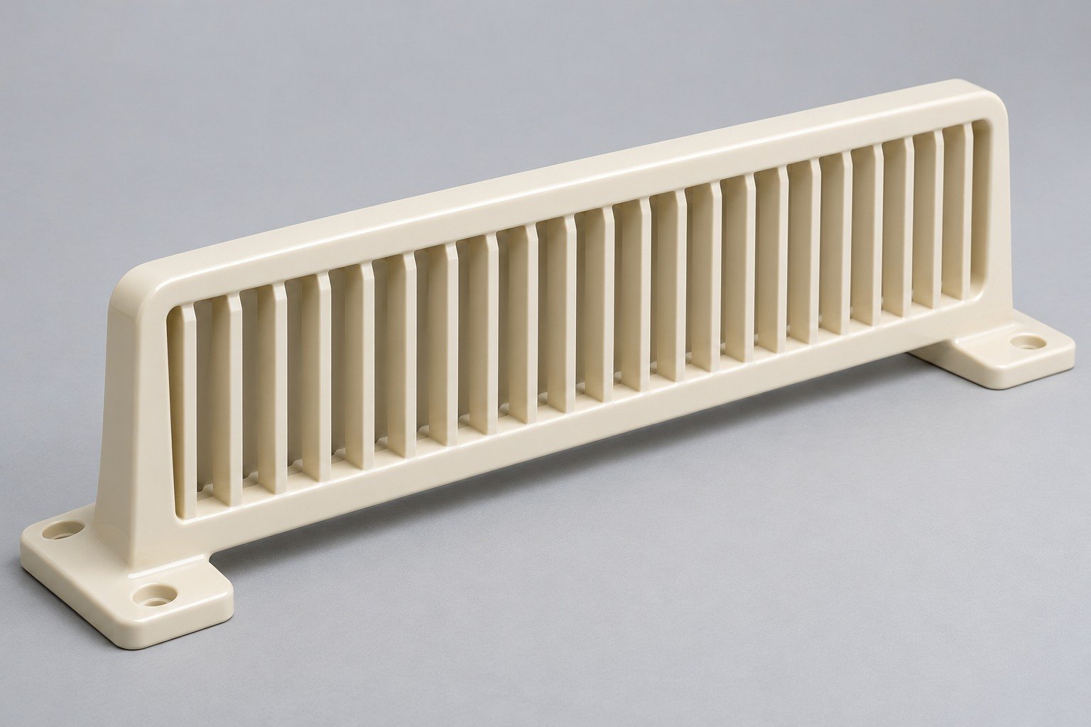 ABS ivory ribbed vent grille — illustrative generated concept