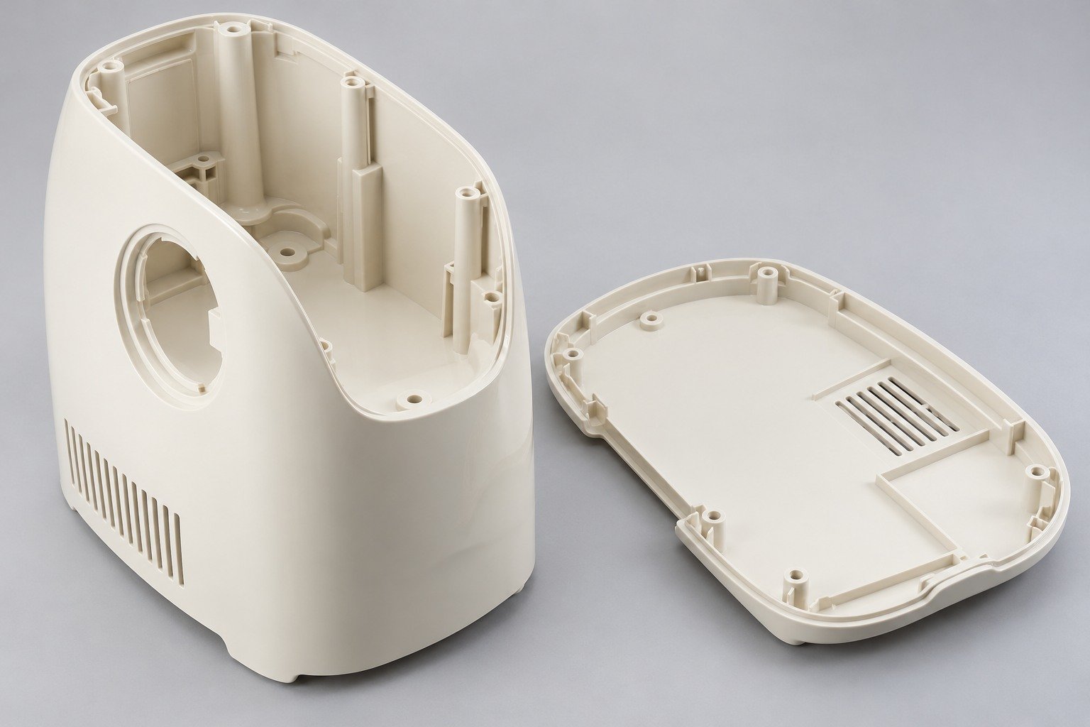 ABS ivory tall appliance shell — illustrative generated concept
