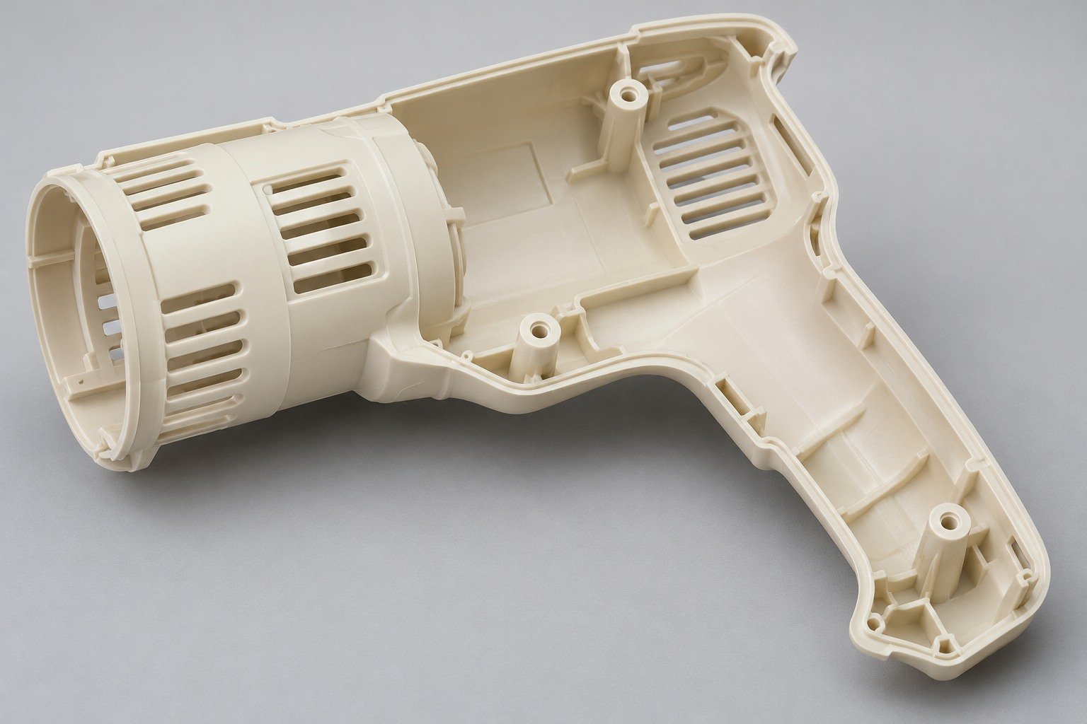 ABS ivory ventilated tool shell — illustrative generated concept