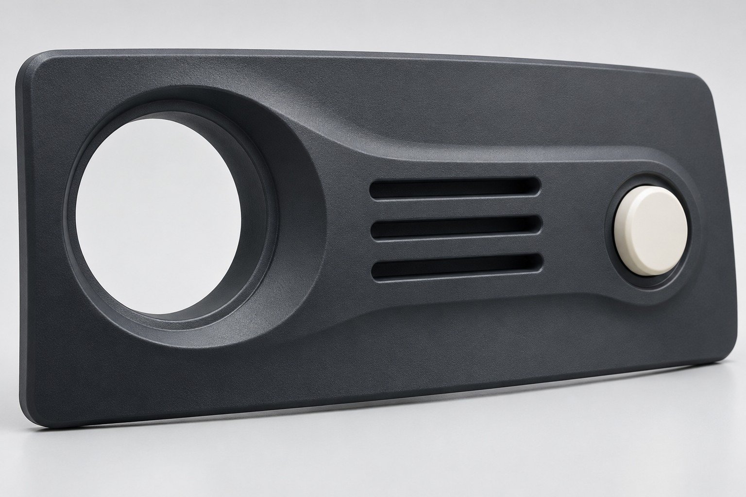 ABS slate satin appliance faceplate — illustrative generated concept