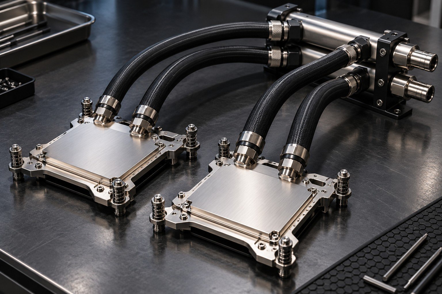Illustrative ai server cooling assembly concept, not a customer part