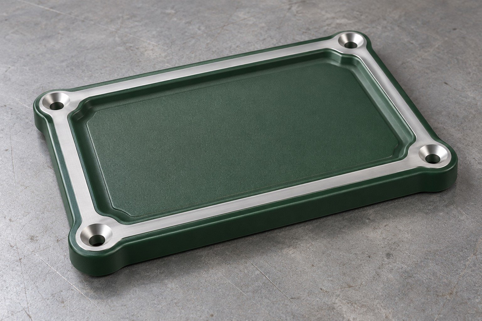 AM60B green coated service lid — illustrative generated concept