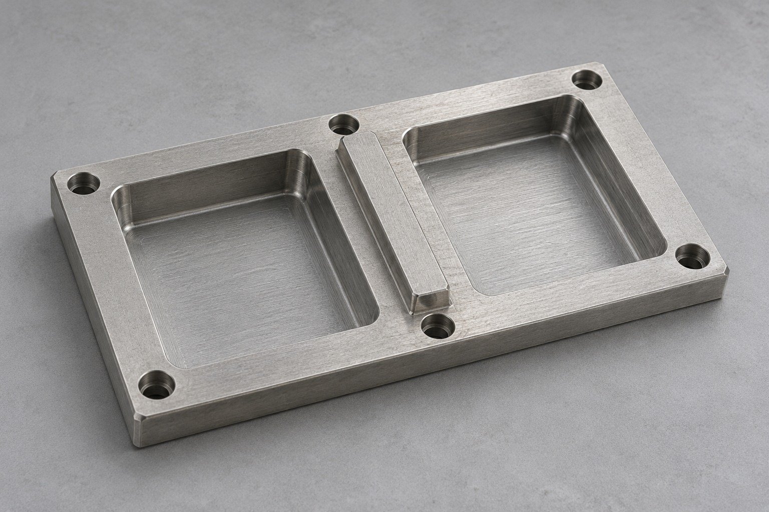 AZ31B pocketed instrument plate — illustrative generated concept