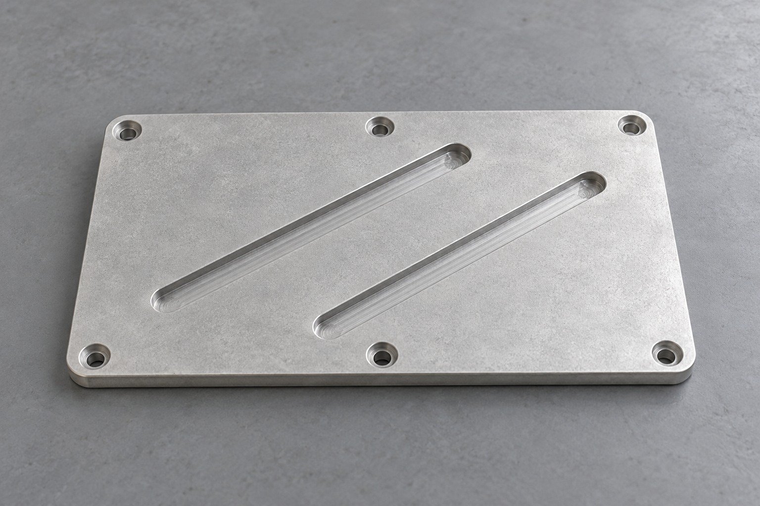 AZ31B slotted access plate — illustrative generated concept