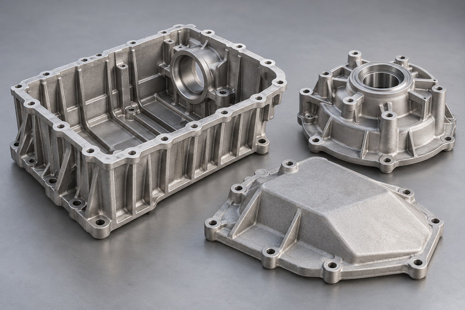 AZ91D drive case carrier cover group — illustrative generated concept