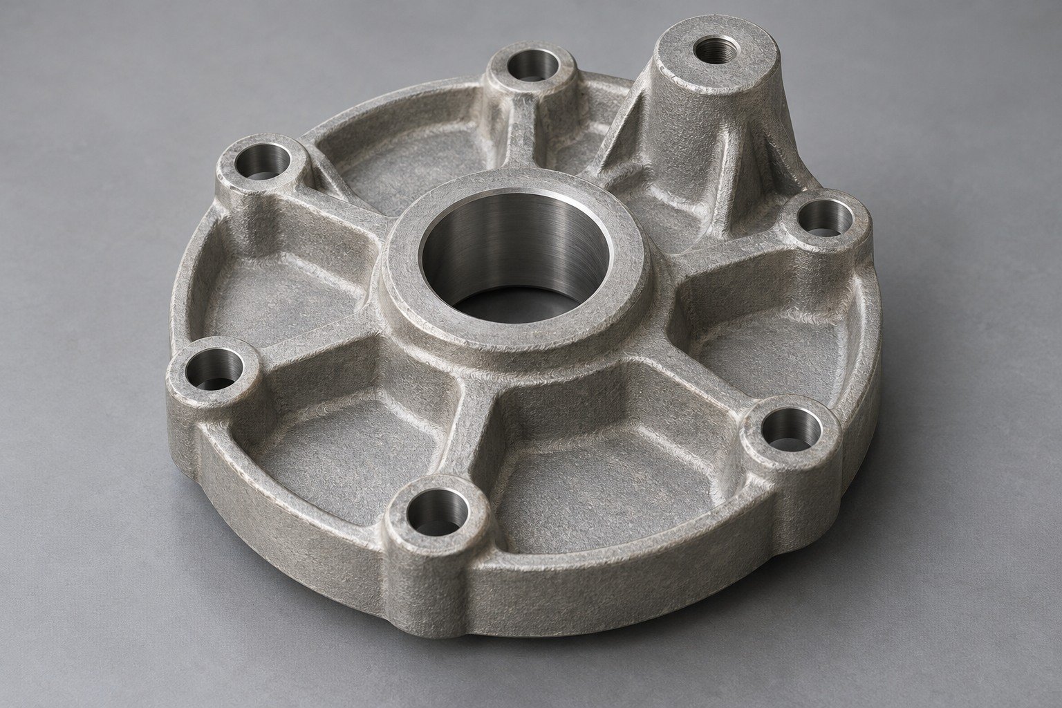 AZ91D ribbed round gear carrier — illustrative generated concept
