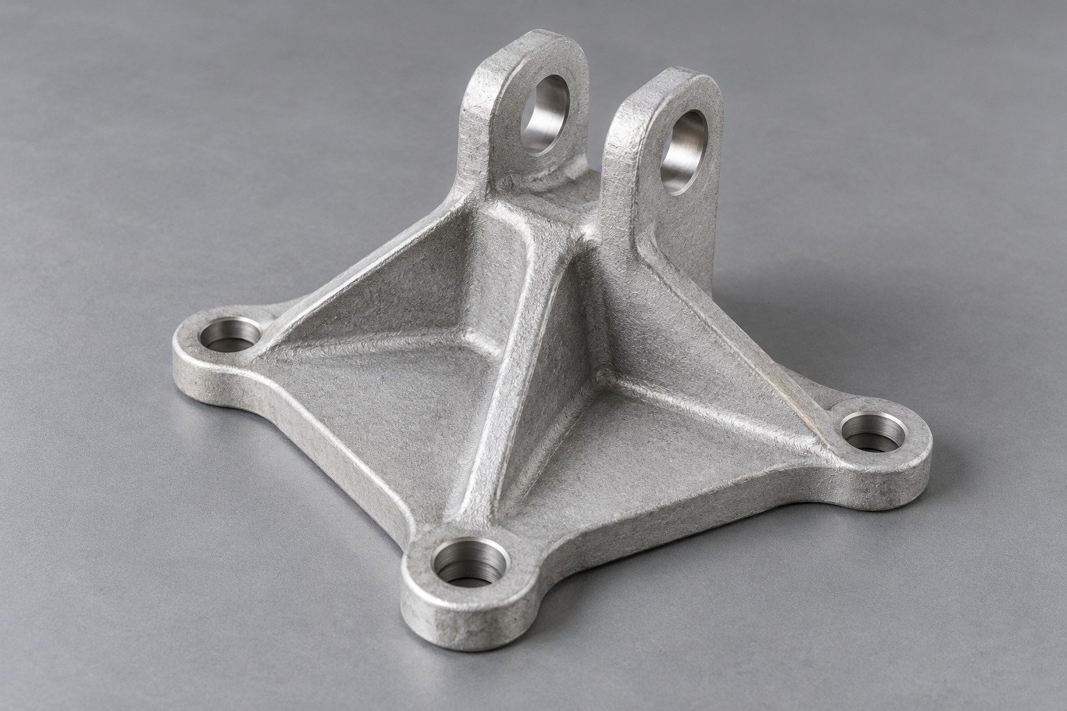 AZ91D triangular bearing support — illustrative generated concept