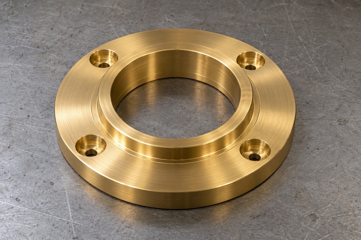As-machined brass ring concept — illustrative generated component concept