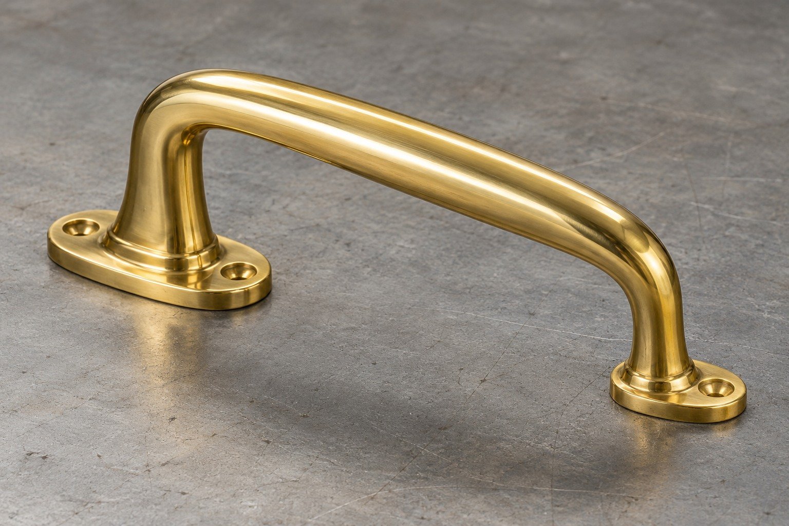 Polished brass handle concept — illustrative generated component concept