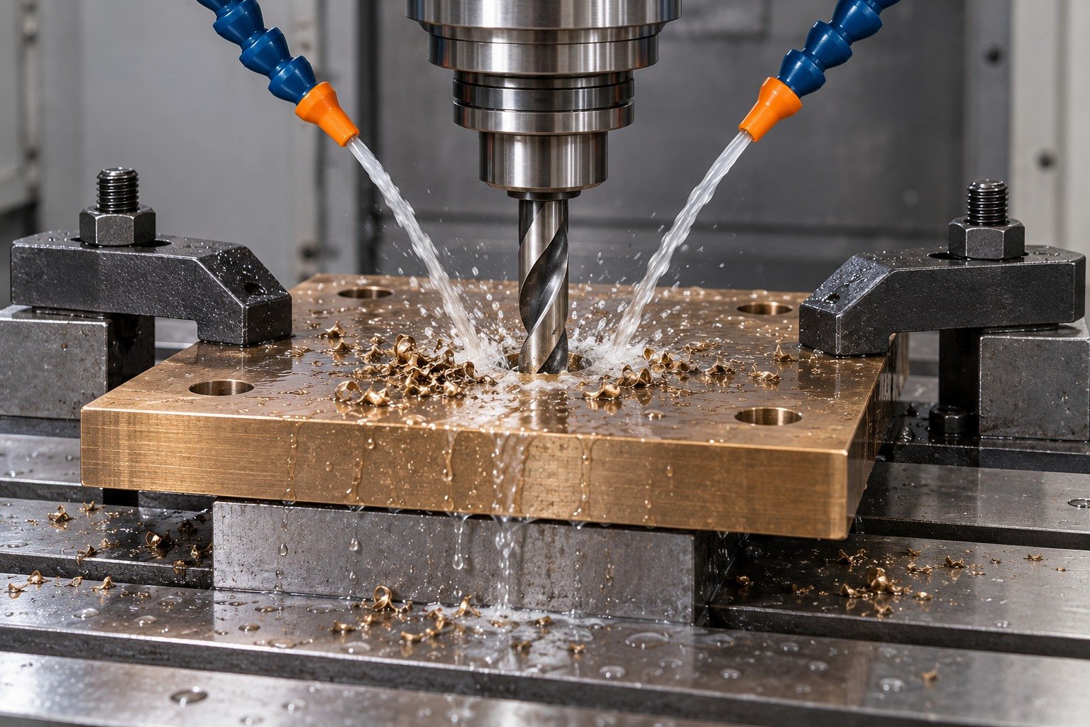 Drilling bronze wear plate concept — illustrative generated component concept
